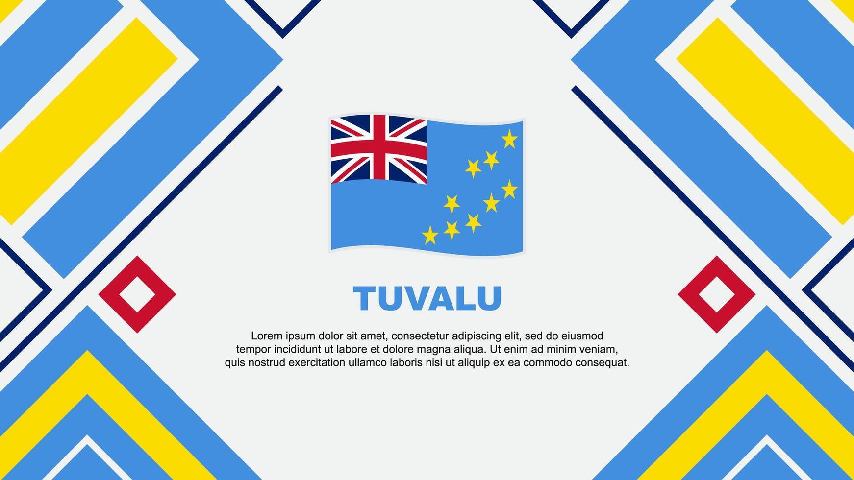tuvalu bandeira abstrato fundo Projeto modelo. tuvalu independência dia bandeira papel de parede vetor ilustração. tuvalu bandeira