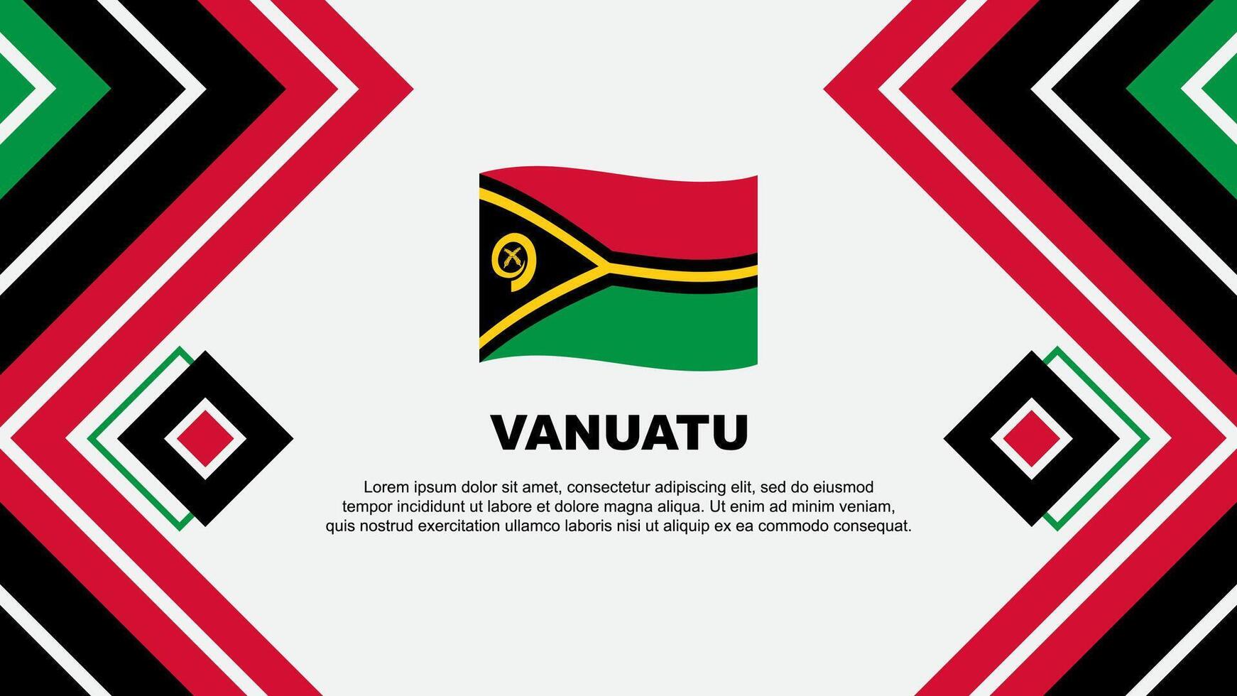 vanuatu bandeira abstrato fundo Projeto modelo. vanuatu independência dia bandeira papel de parede vetor ilustração. vanuatu Projeto