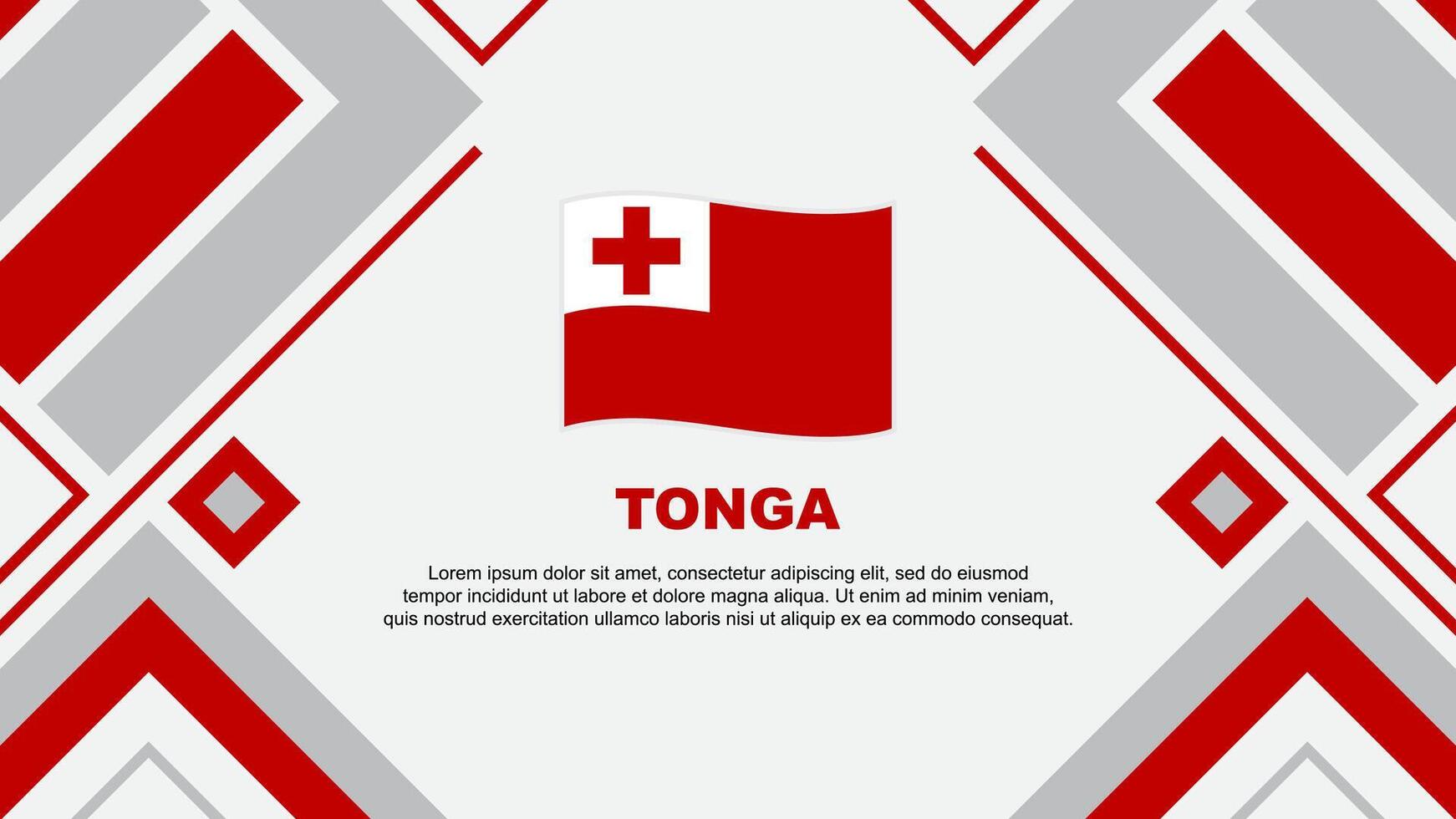 tonga bandeira abstrato fundo Projeto modelo. tonga independência dia bandeira papel de parede vetor ilustração. tonga bandeira