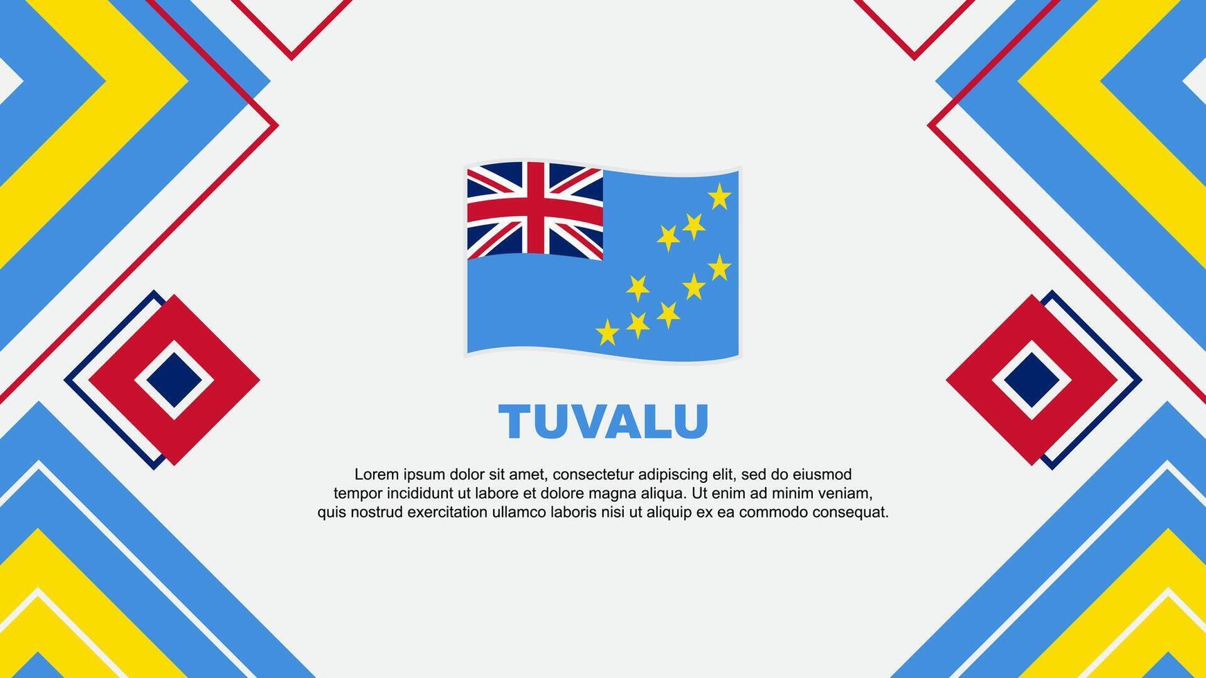 tuvalu bandeira abstrato fundo Projeto modelo. tuvalu independência dia bandeira papel de parede vetor ilustração. tuvalu fundo