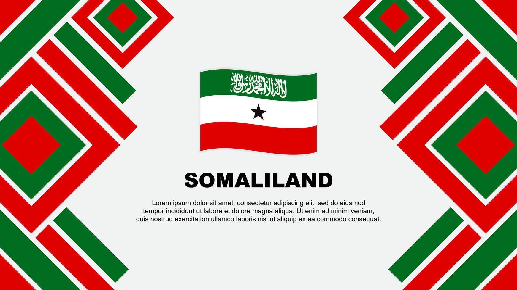 Somalilândia bandeira abstrato fundo Projeto modelo. Somalilândia independência dia bandeira papel de parede vetor ilustração. Somalilândia