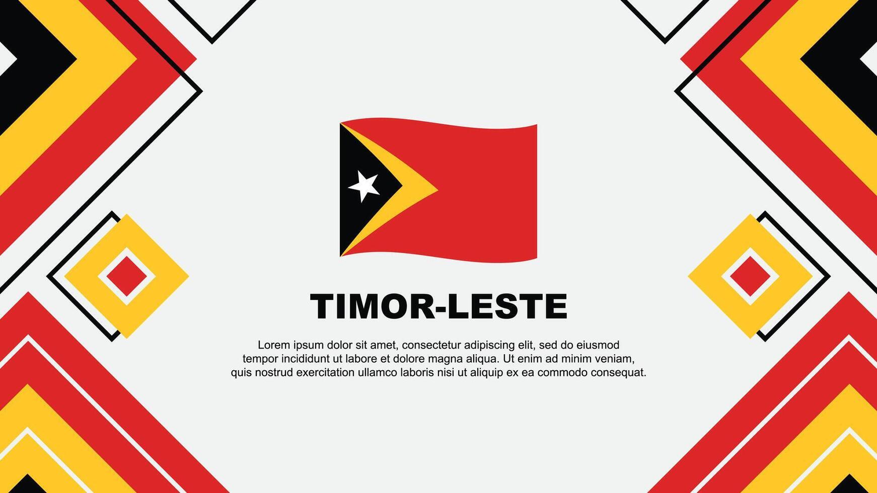 timor leste bandeira abstrato fundo Projeto modelo. timor leste independência dia bandeira papel de parede vetor ilustração. timor leste fundo