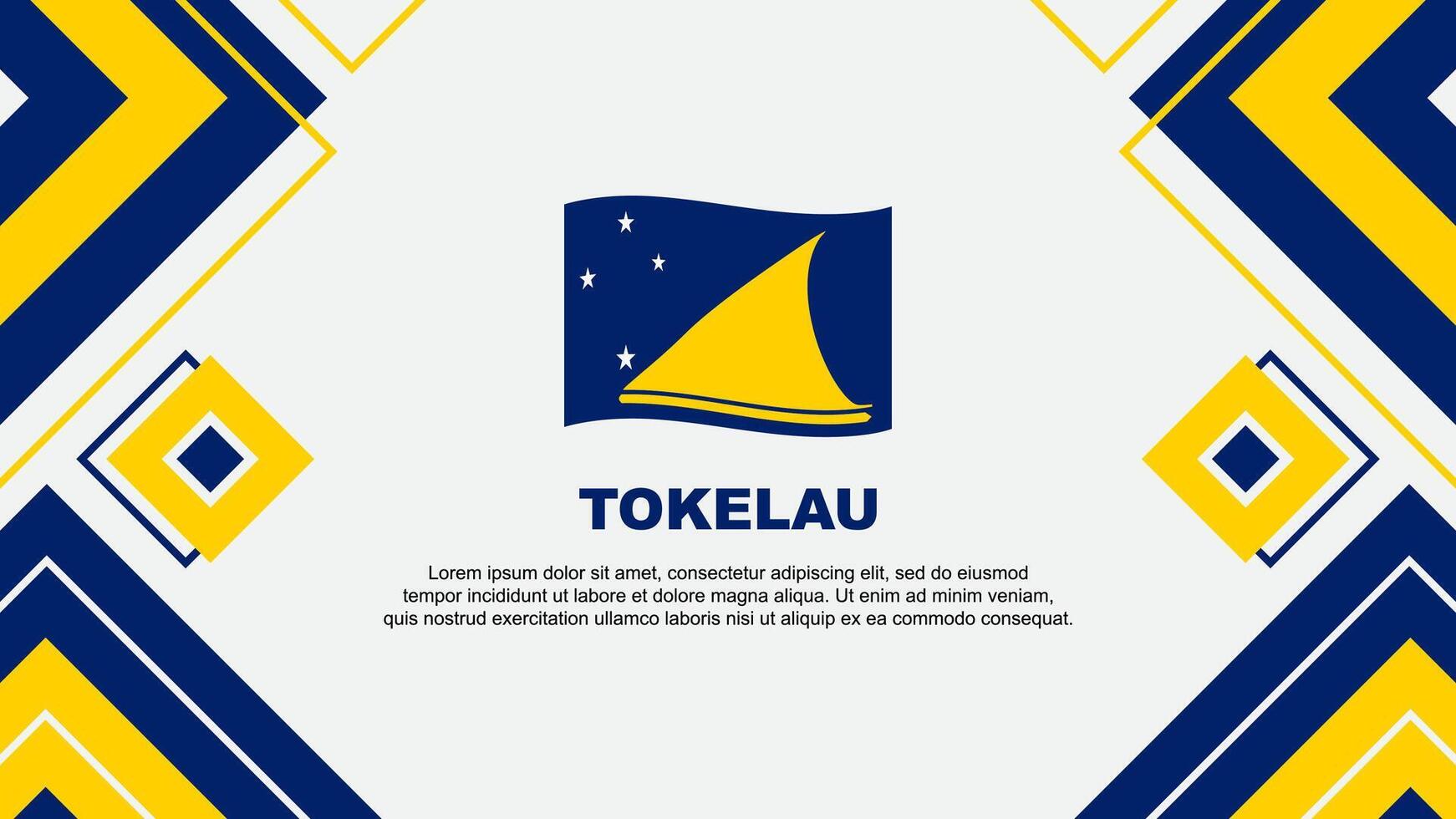 Tokelau bandeira abstrato fundo Projeto modelo. Tokelau independência dia bandeira papel de parede vetor ilustração. Tokelau fundo