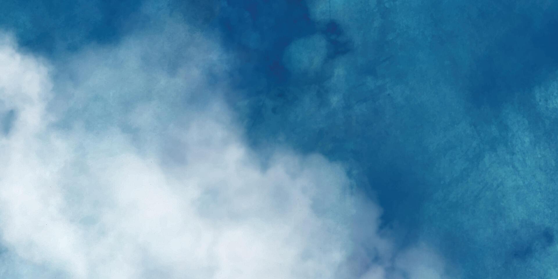 abstrato azul e branco aguarela fundo. lindo grunge azul fundo com espaço. azul céu e nuvens vetor
