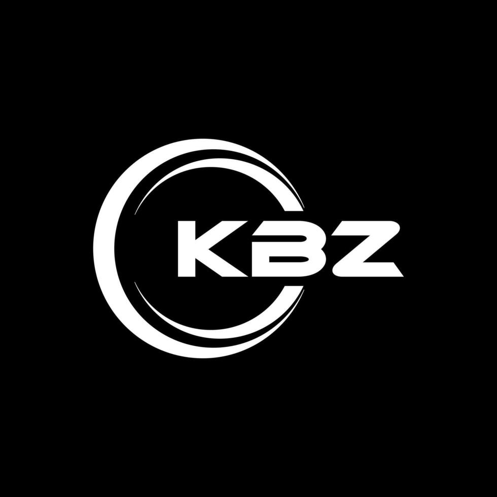 kbz carta logotipo projeto, inspiração para uma único identidade. moderno elegância e criativo Projeto. marca d'água seu sucesso com a impressionante isto logotipo. vetor