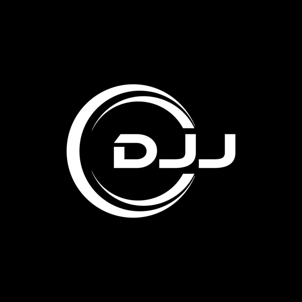 DJ carta logotipo projeto, inspiração para uma único identidade. moderno elegância e criativo Projeto. marca d'água seu sucesso com a impressionante isto logotipo. vetor