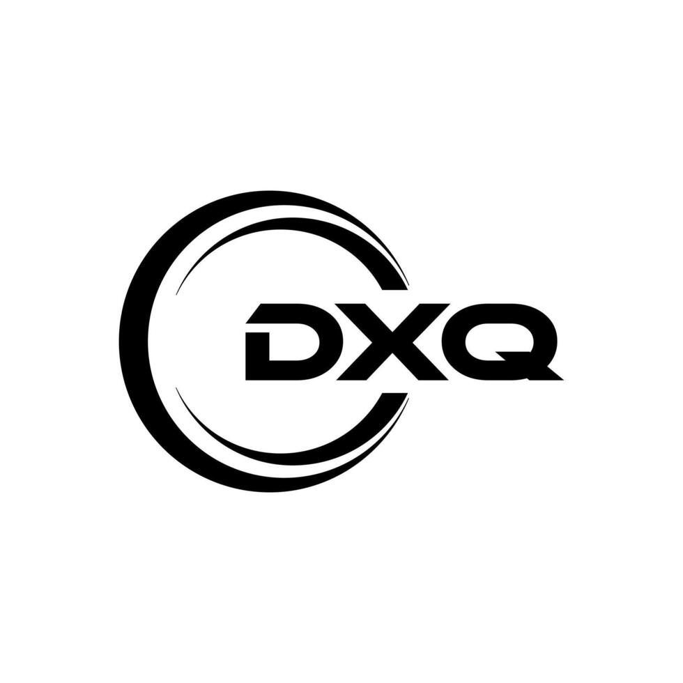 dxq carta logotipo projeto, inspiração para uma único identidade. moderno elegância e criativo Projeto. marca d'água seu sucesso com a impressionante isto logotipo. vetor