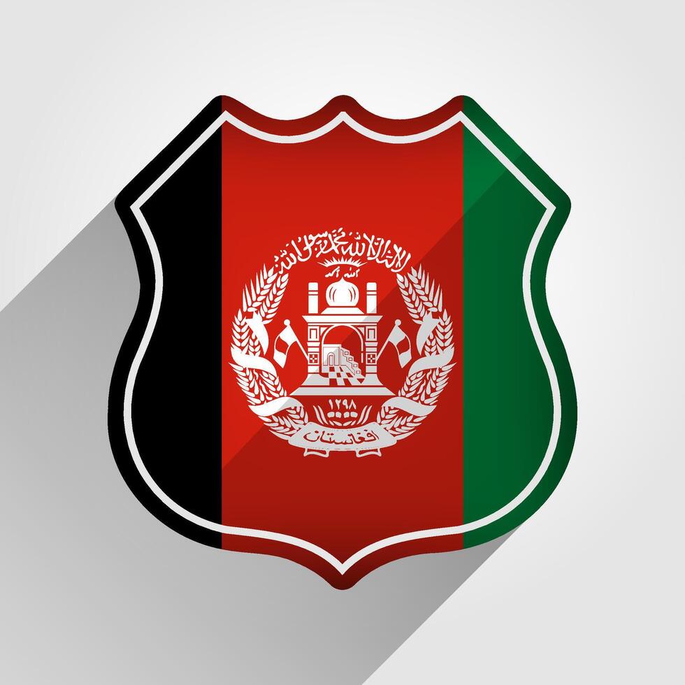 Afeganistão bandeira estrada placa ilustração vetor