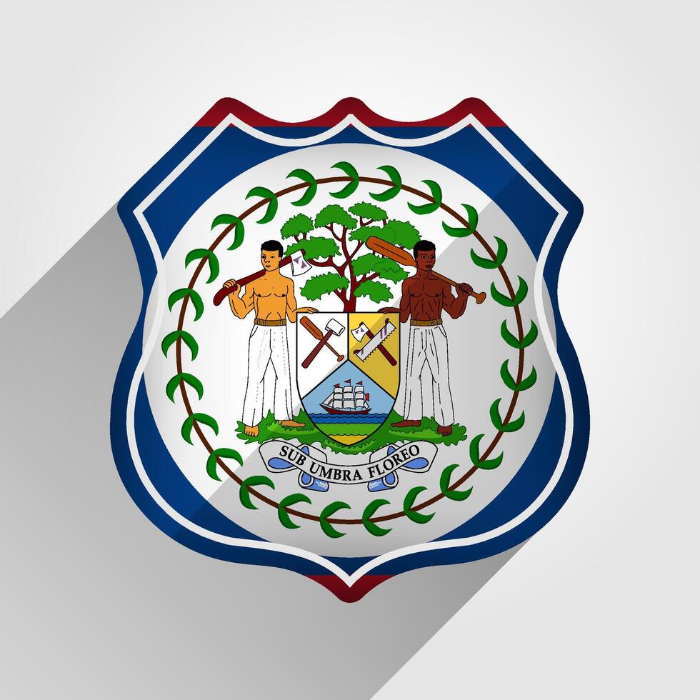 belize bandeira estrada placa ilustração vetor