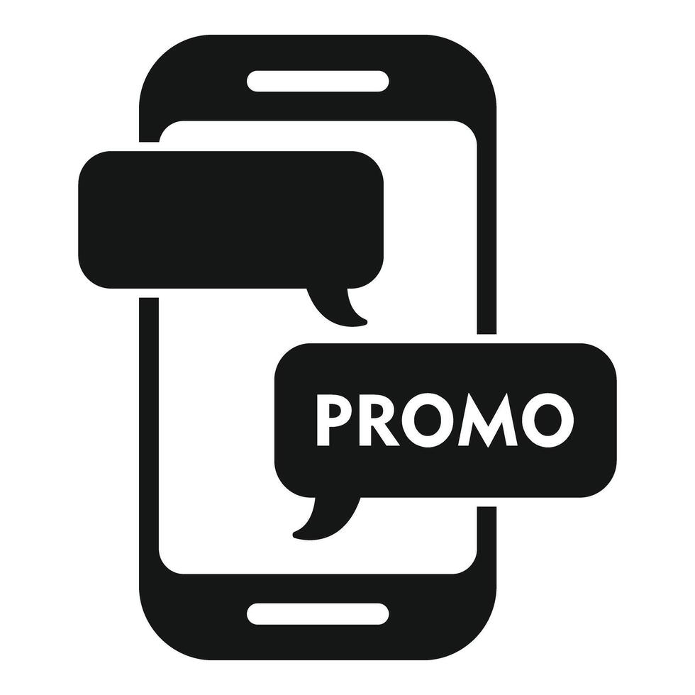 promo telefone loja ícone simples vetor. venda rede presente vetor