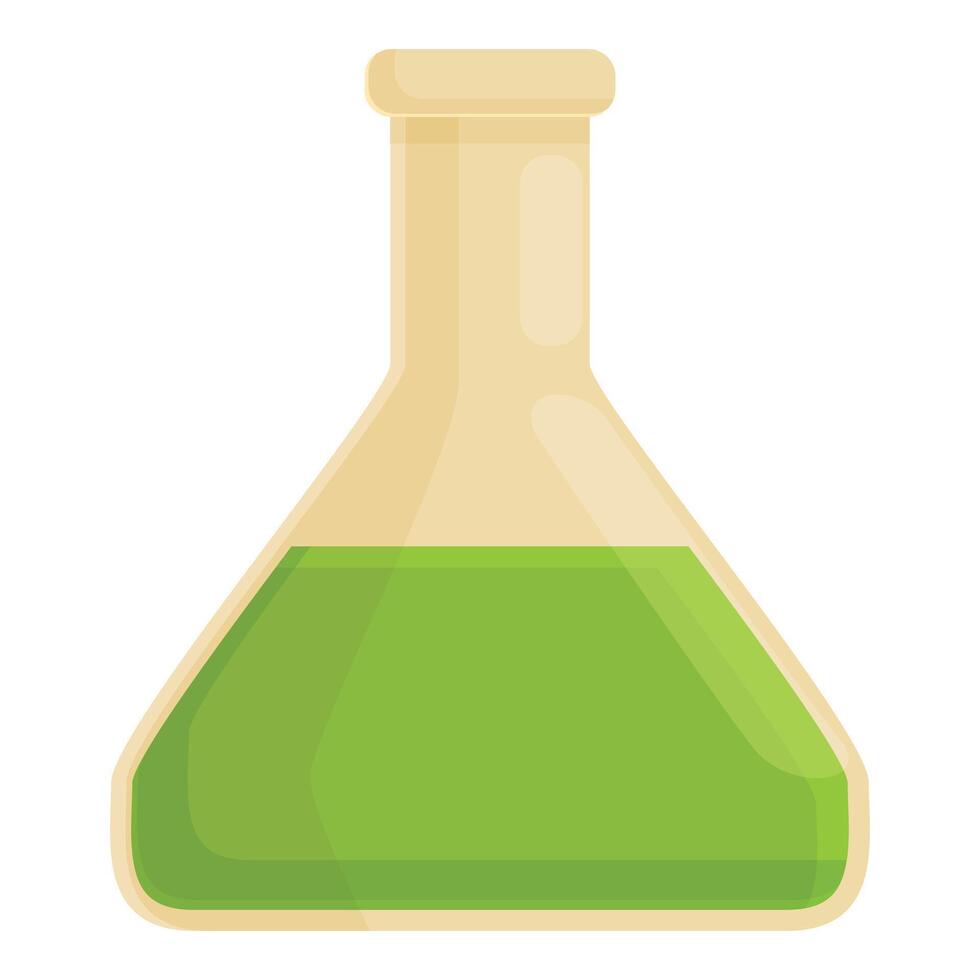 biogás frasco ícone desenho animado vetor. verde energia bio vetor