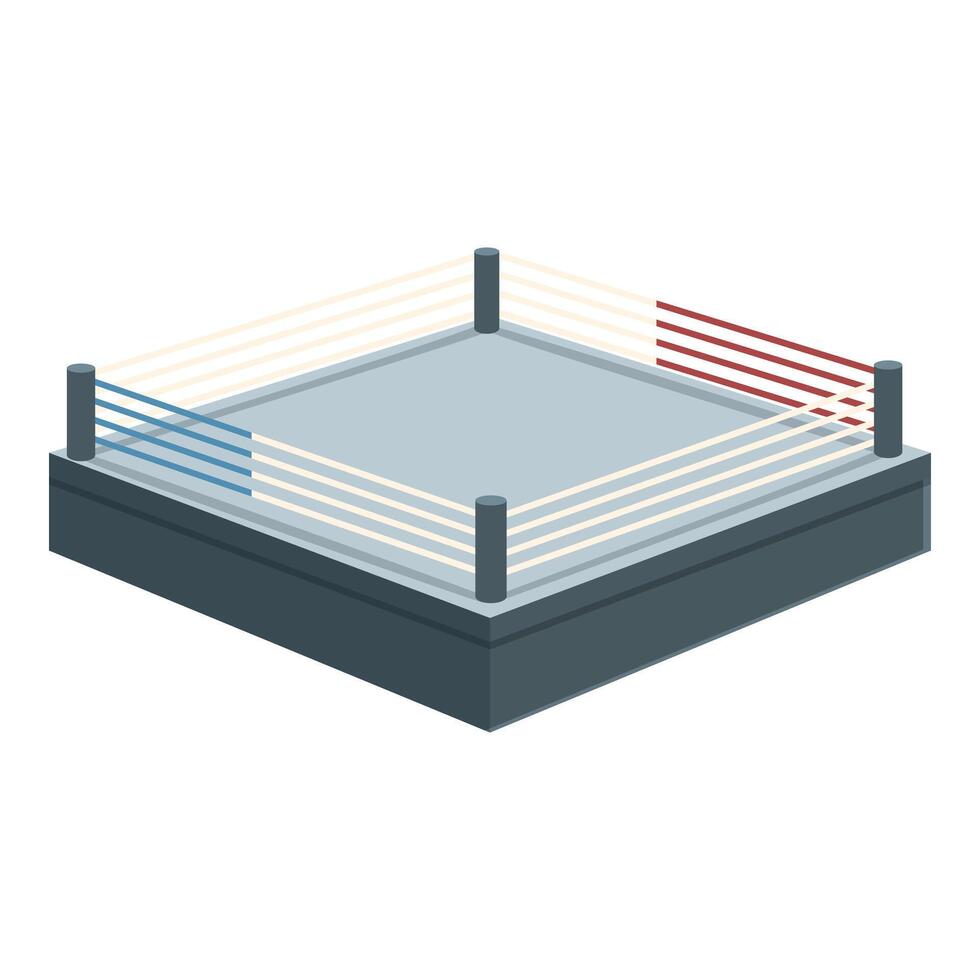 Novo boxe anel ícone desenho animado vetor. luta livre campo vetor
