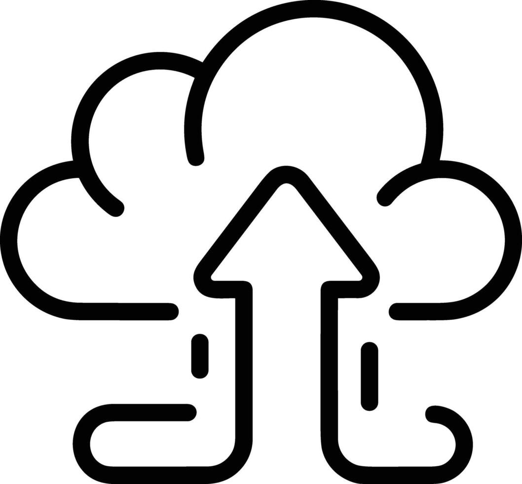 nuvem ícone símbolo vetor imagem. ilustração do a hospedagem armazenamento Projeto imagem