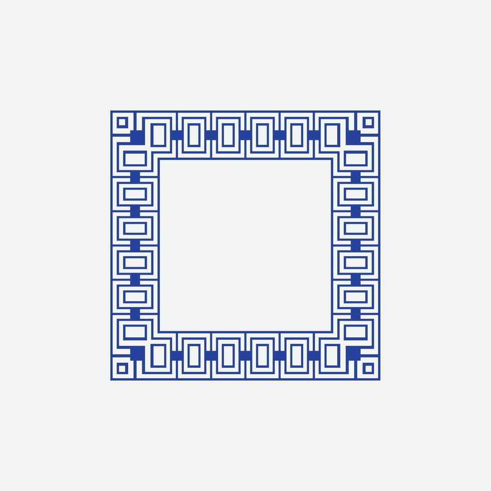 moderno ornamental quadrado quadro, Armação fronteira decorativo padronizar vetor