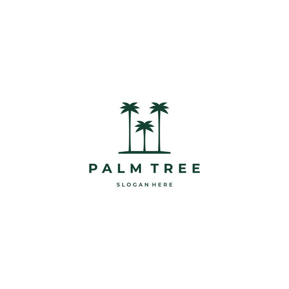 simples elegante Palma logotipo Projeto vetor