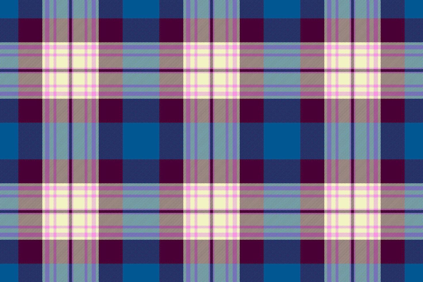 textura vetor xadrez do tartan desatado Verifica com uma padronizar fundo têxtil tecido.