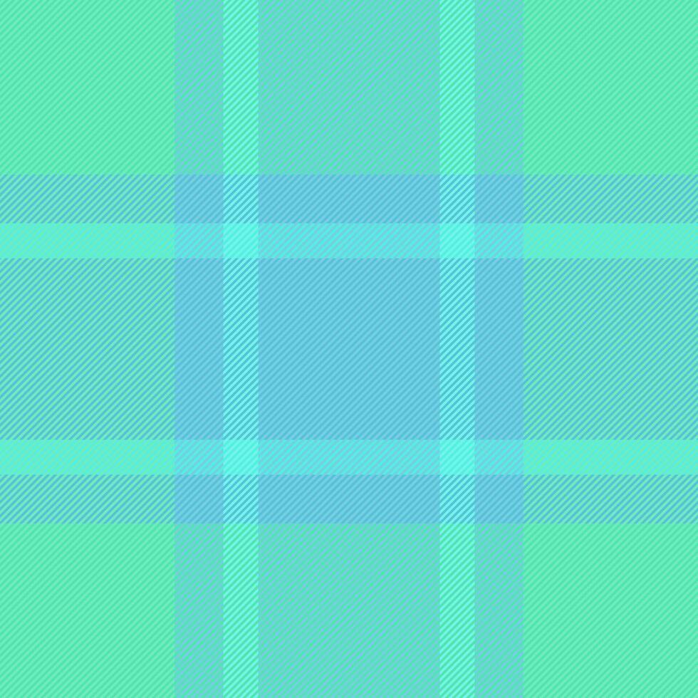 azul têxtil tecido fundo, simples xadrez desatado verificar. livre padronizar textura tartan vetor dentro hortelã e ciano cores.