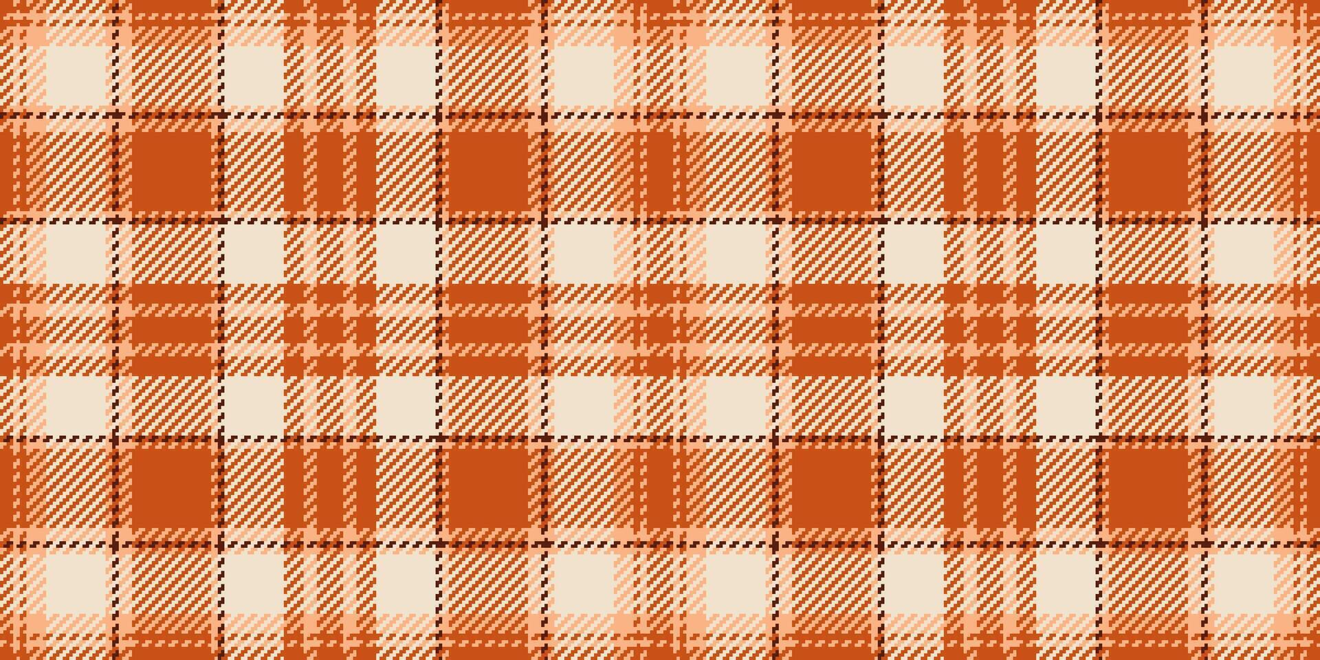 fabricação textura Verifica têxtil, todo dia fundo tecido xadrez. vestuário desatado tartan vetor padronizar dentro laranja e luz cores.