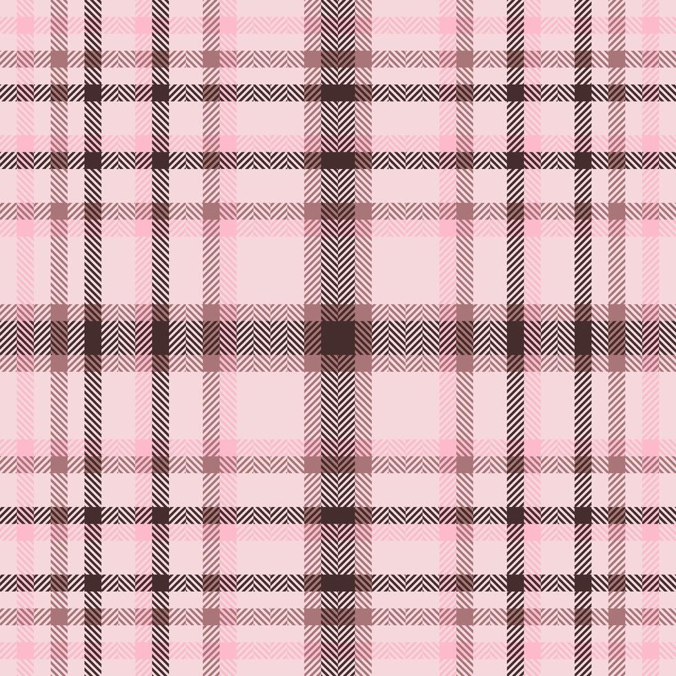 padrão xadrez xadrez em rosa. textura de tecido sem costura. estampa têxtil tartan. vetor