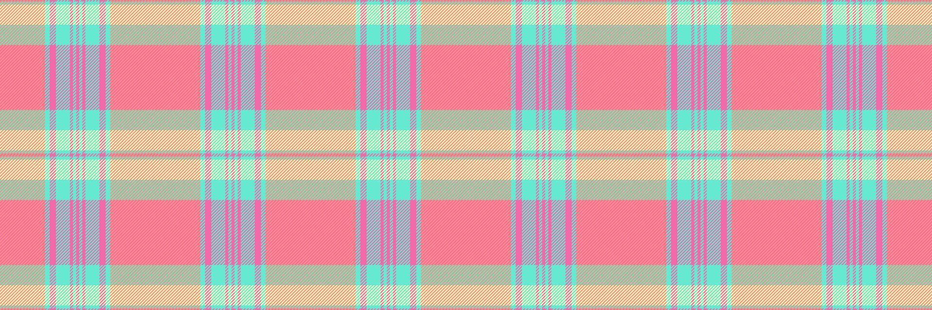 instalando textura tecido tartan, malha padronizar xadrez vetor. cruzado Verifica fundo desatado têxtil dentro vermelho e Rosa cores. vetor