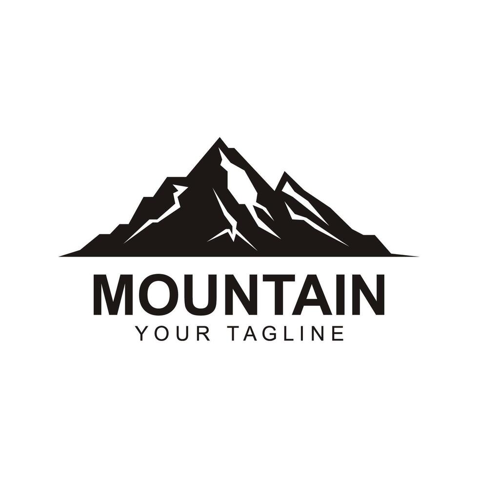 montanha ícone logotipo modelo vetor ilustração Projeto. logotipo adequado para viagem, aventura, região selvagem, e marca companhia