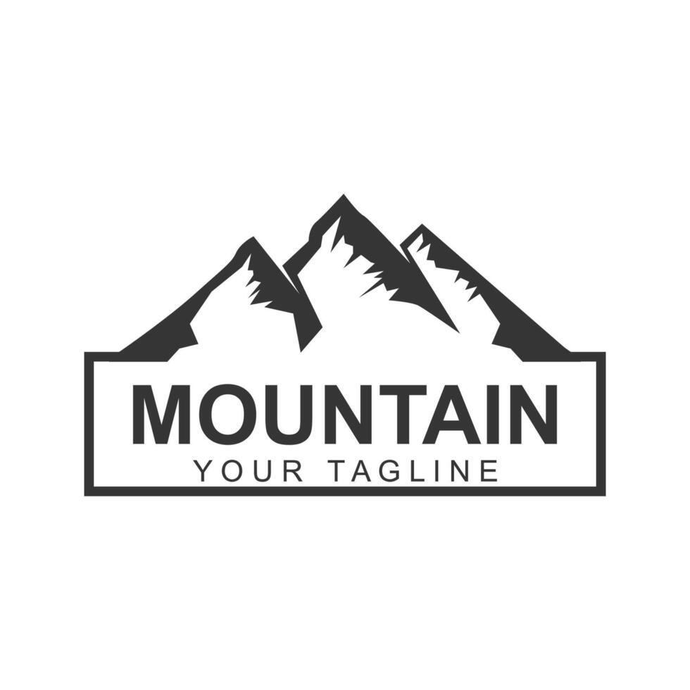 montanha ícone logotipo modelo vetor ilustração Projeto. logotipo adequado para viagem, aventura, região selvagem, e marca companhia