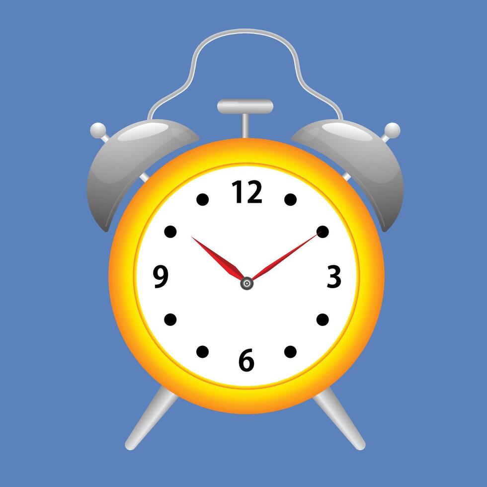 alarme relógio isolado em fundo, ícone estilo, vetor ilustração