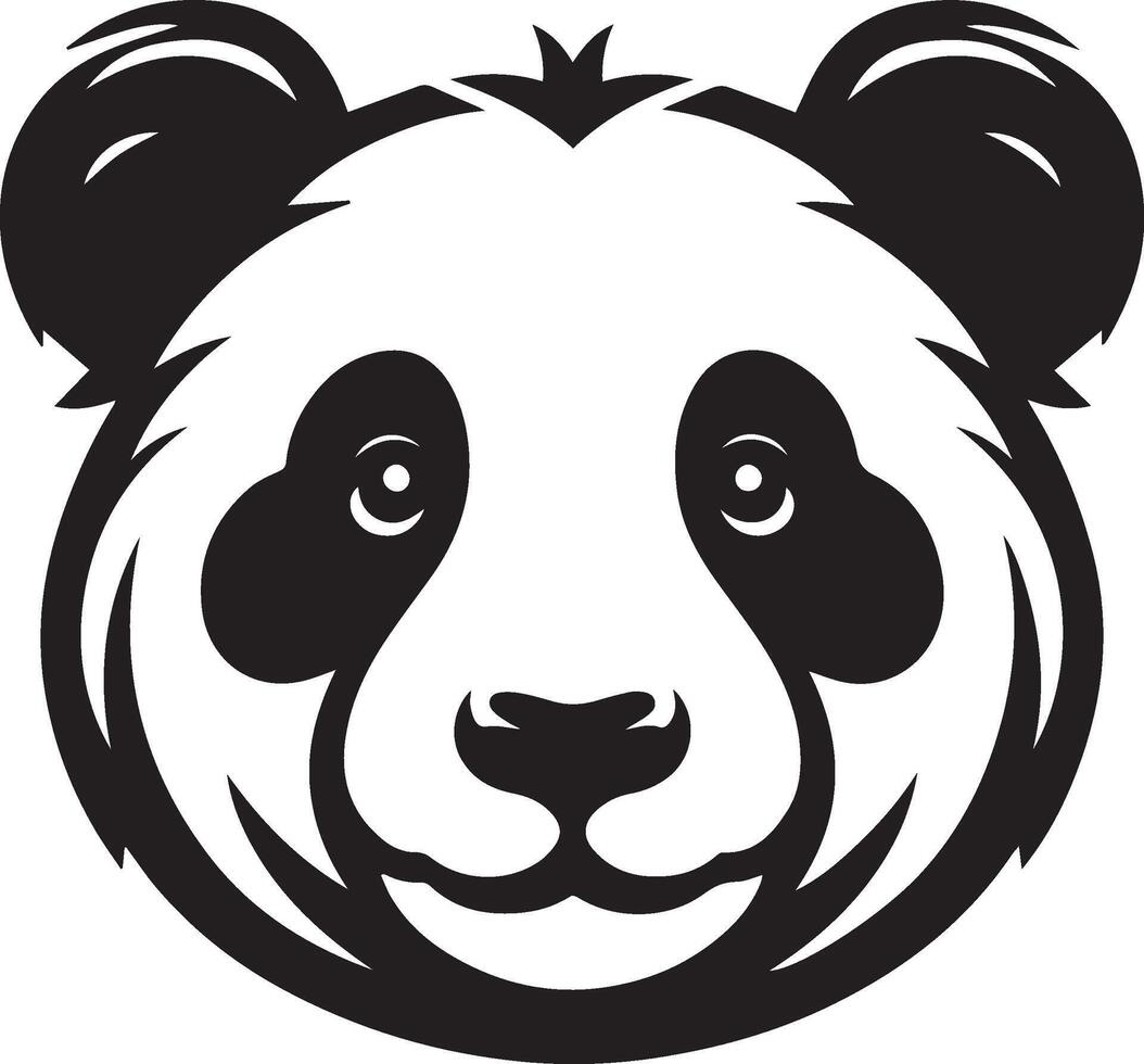 panda Urso silhueta vetor ilustração Projeto em branco fundo