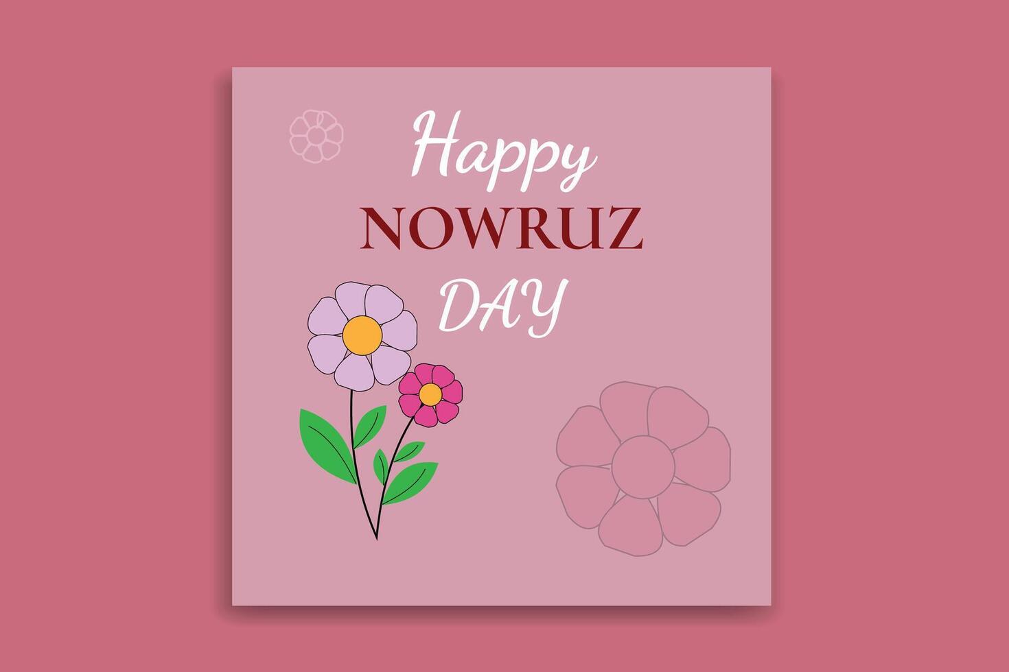 feliz nowruz dia bandeira Projeto. vetor