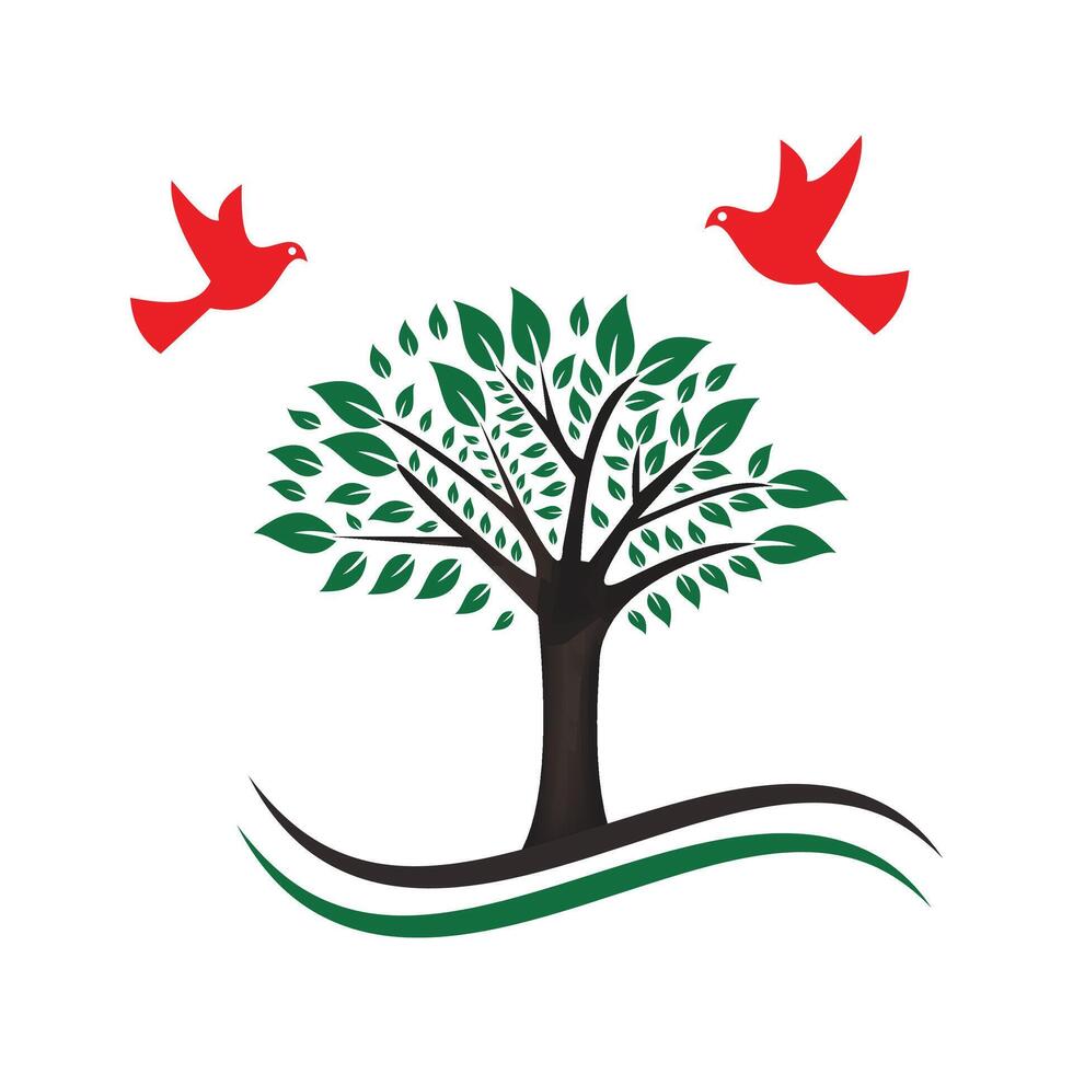 conjunto do melhor árvore logotipo coleções, perfeito para companhia logotipo ou branding vetor