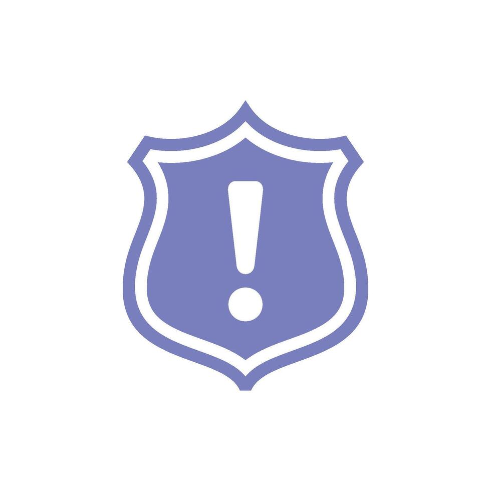 exclamação placa escudo pictograma ícone logotipo modelo vetor