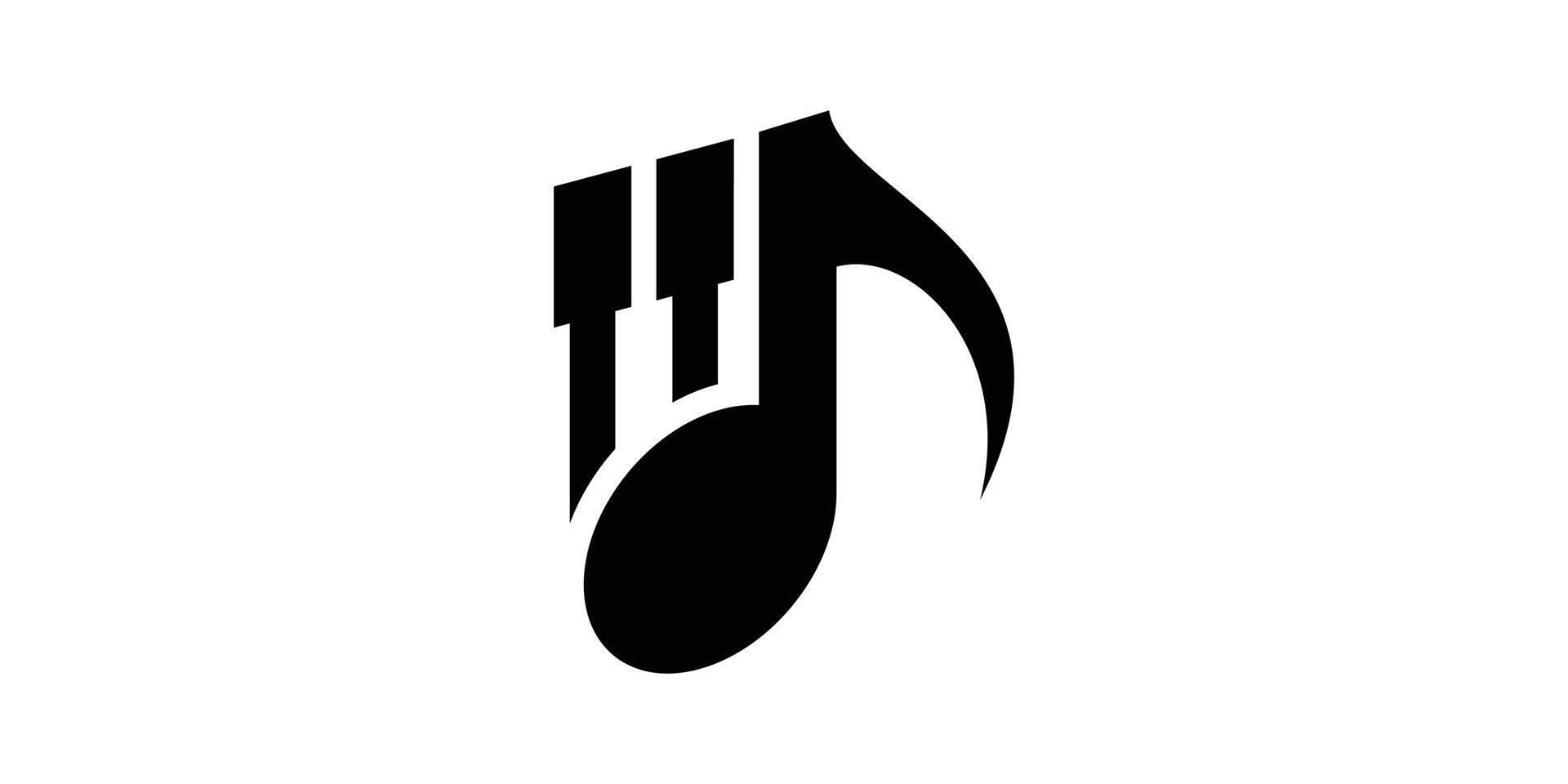 logotipo Projeto piano notas, piano música, logotipo Projeto modelos, símbolos, criativo Ideias. vetor