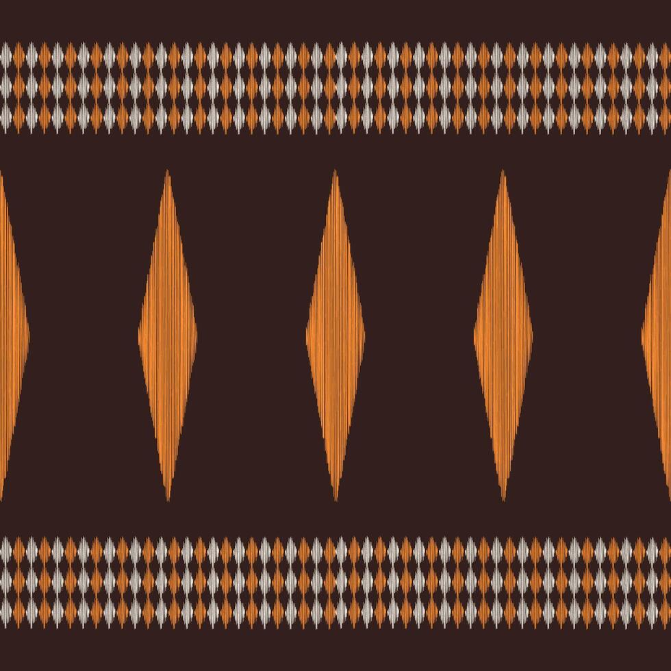 tradicional étnico ikat motivo tecido padronizar fundo geométrico .africano ikat bordado étnico oriental padronizar Castanho fundo papel de parede. abstrato, vetor, ilustração.textura, quadro, decoração. vetor