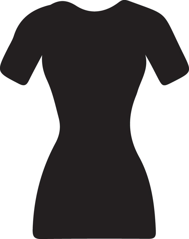mínimo fêmea avental vetor ícone silhueta, clipart, símbolo, Preto cor silhueta 21