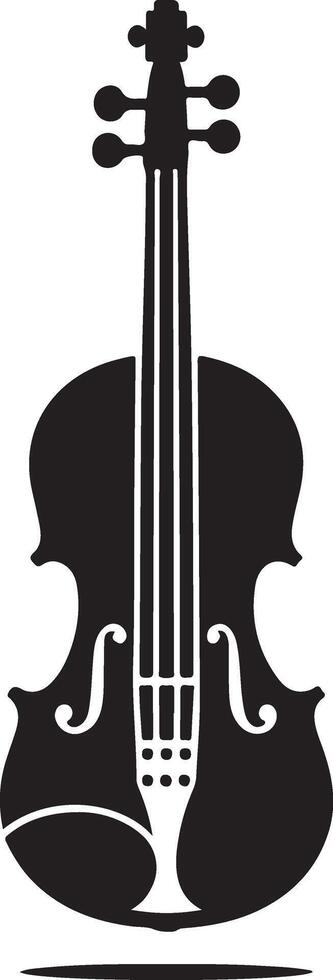 violino vetor arte ícone, clipart, símbolo, silhueta 11