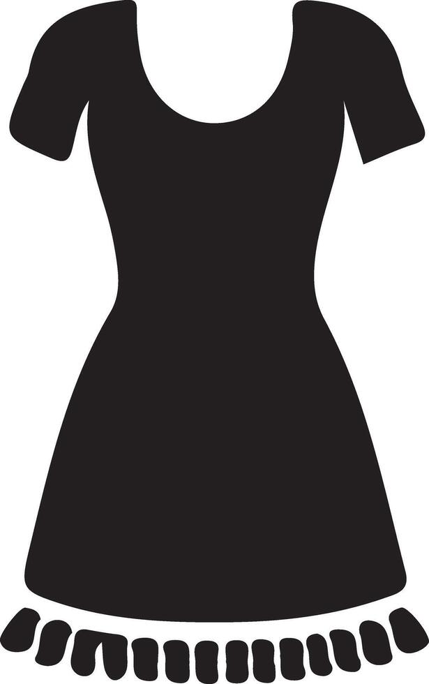 mínimo fêmea avental vetor ícone silhueta, clipart, símbolo, Preto cor silhueta 28