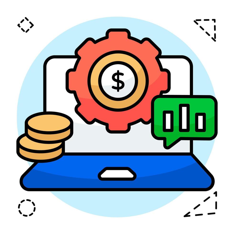 ícone de design moderno de gerenciamento de dinheiro vetor