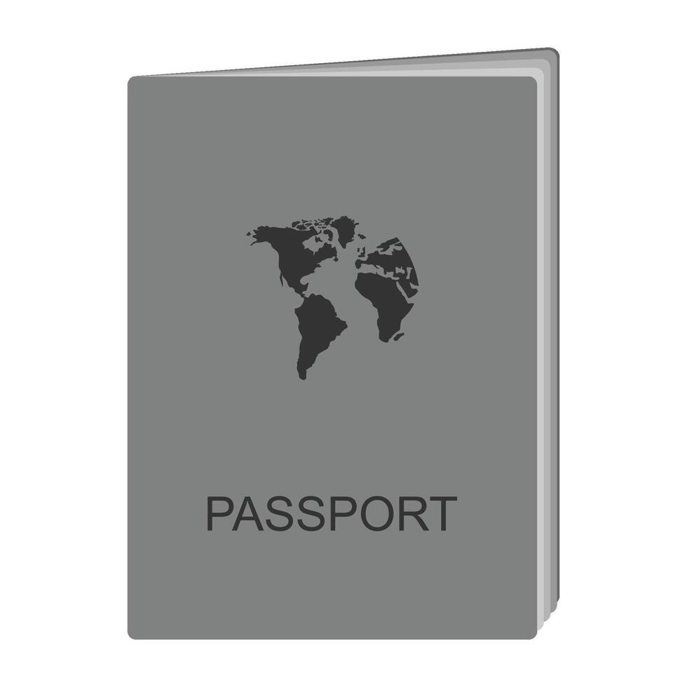 vetor de ícone de passaporte