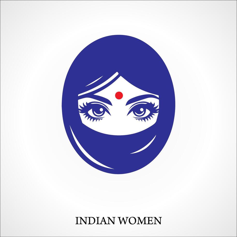 indiano mulher linha ícone. linear estilo placa para Móvel conceito e rede Projeto. indiano mulher esboço vetor ícone. símbolo, logotipo ilustração. vetor gráficos