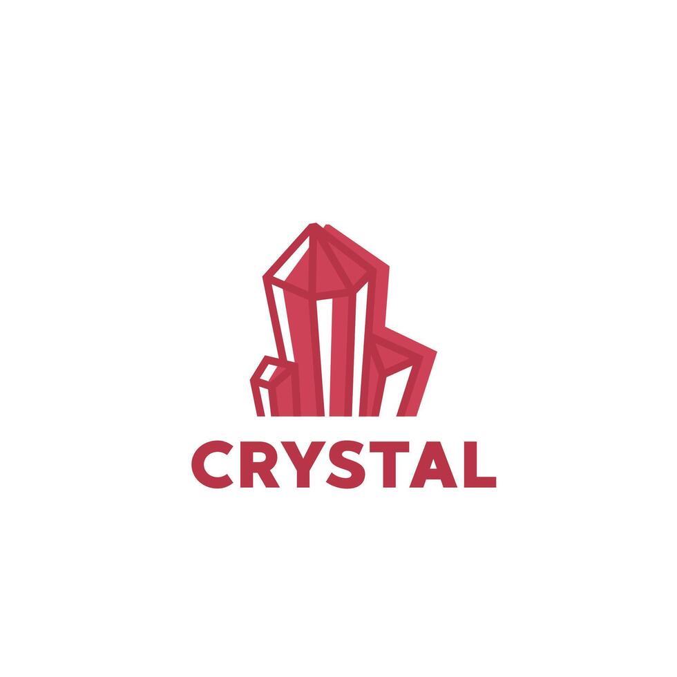 cristal pedra joalheria logotipo ícone vetor ilustração para comércio indústria e arte colecionadores