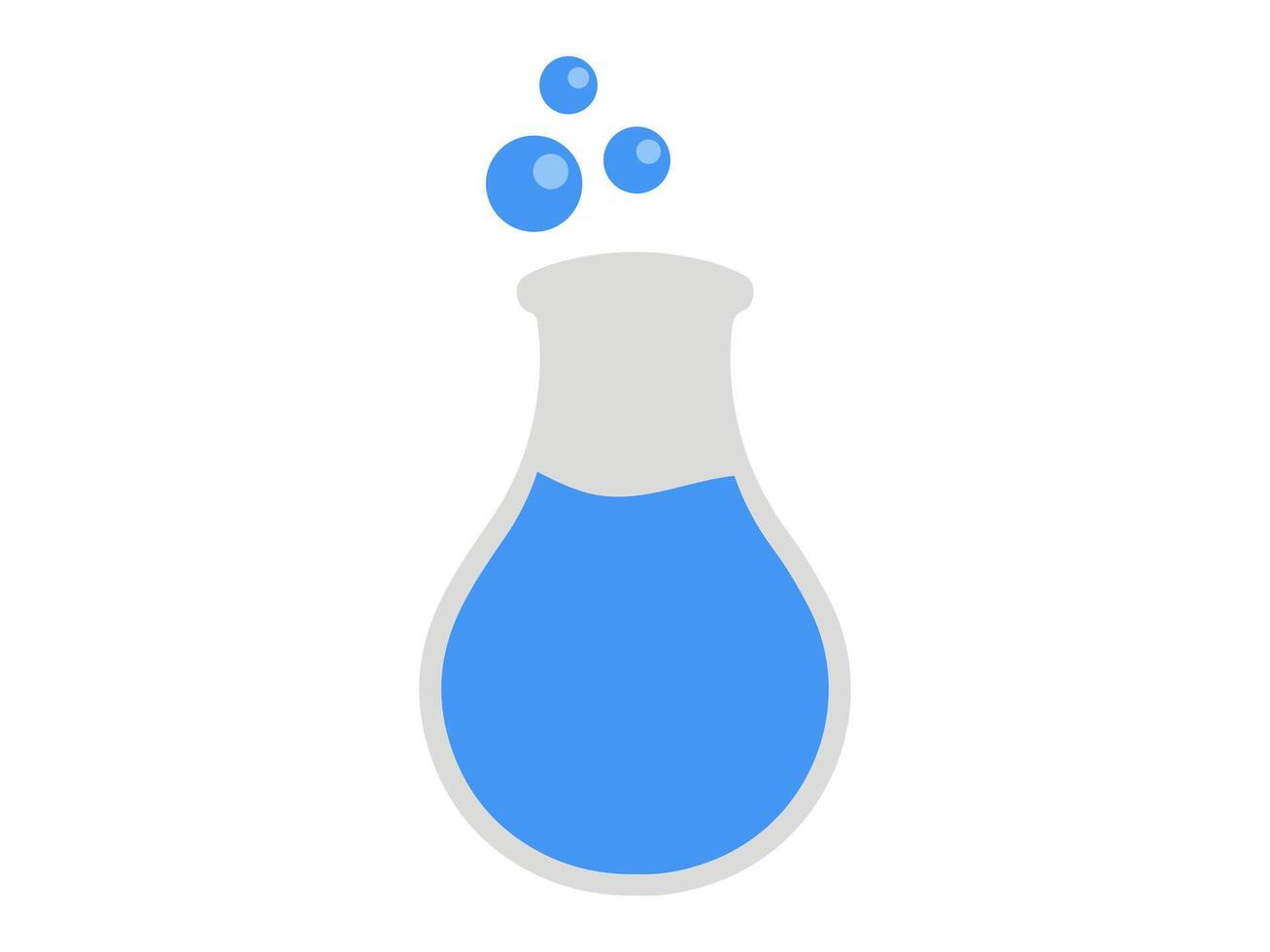vidro com azul água ilustração vetor