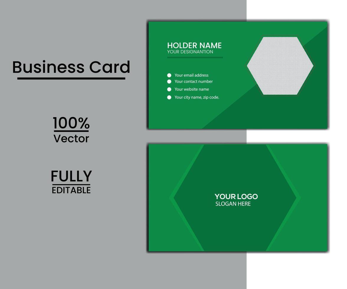 modelo de design de cartão de visita corporativo vetor