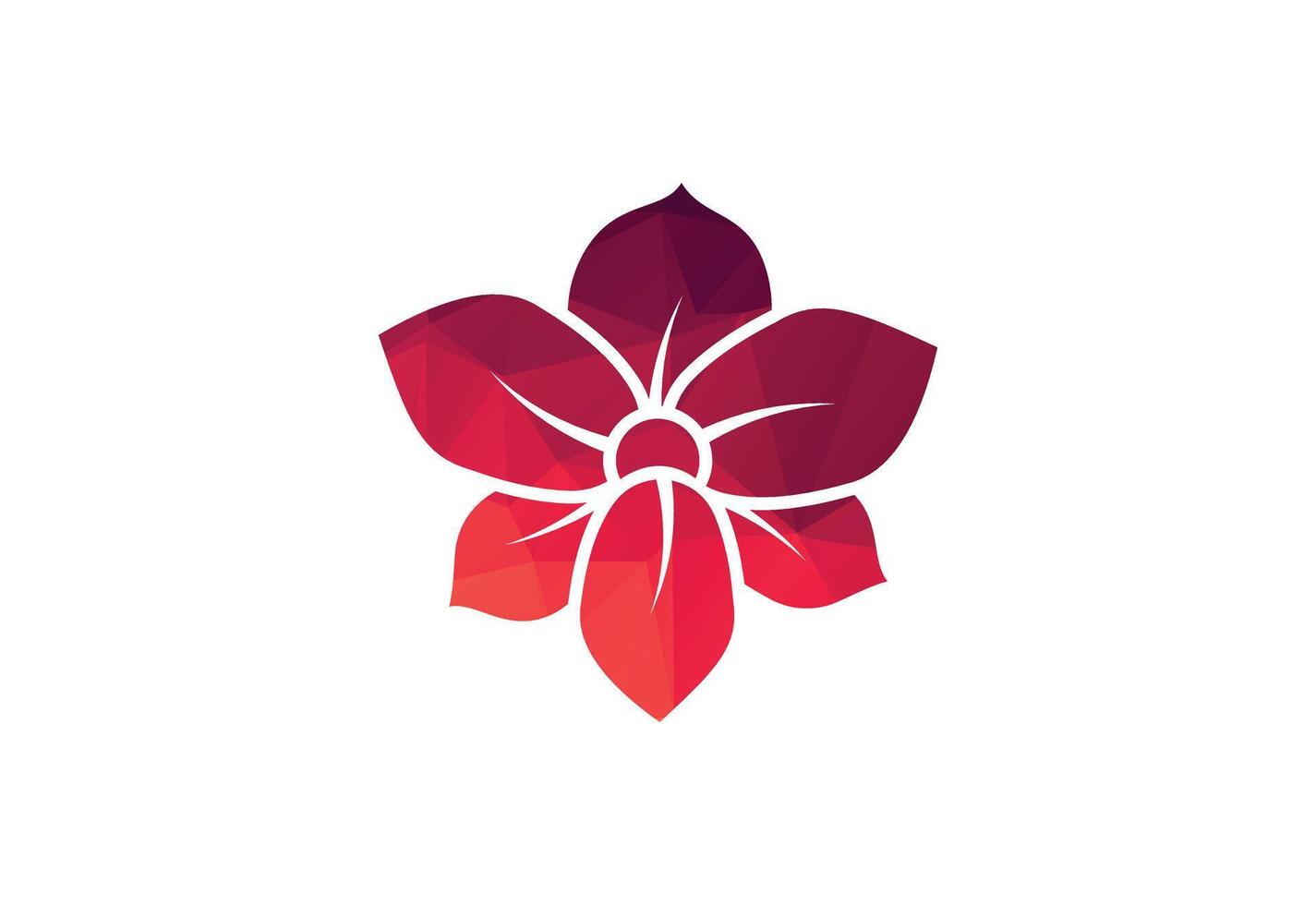 orquídea flor logotipo Projeto modelo vetor