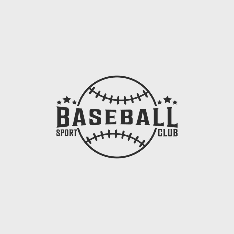 beisebol esporte clube vintage logotipo vetor ilustração modelo ícone gráfico Projeto