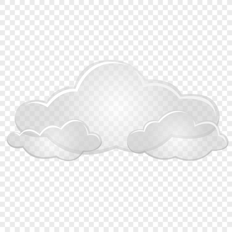 nuvens. plano Projeto estilo. para a Projeto do seu local na rede Internet, logotipo, aplicativo. vetor ilustração