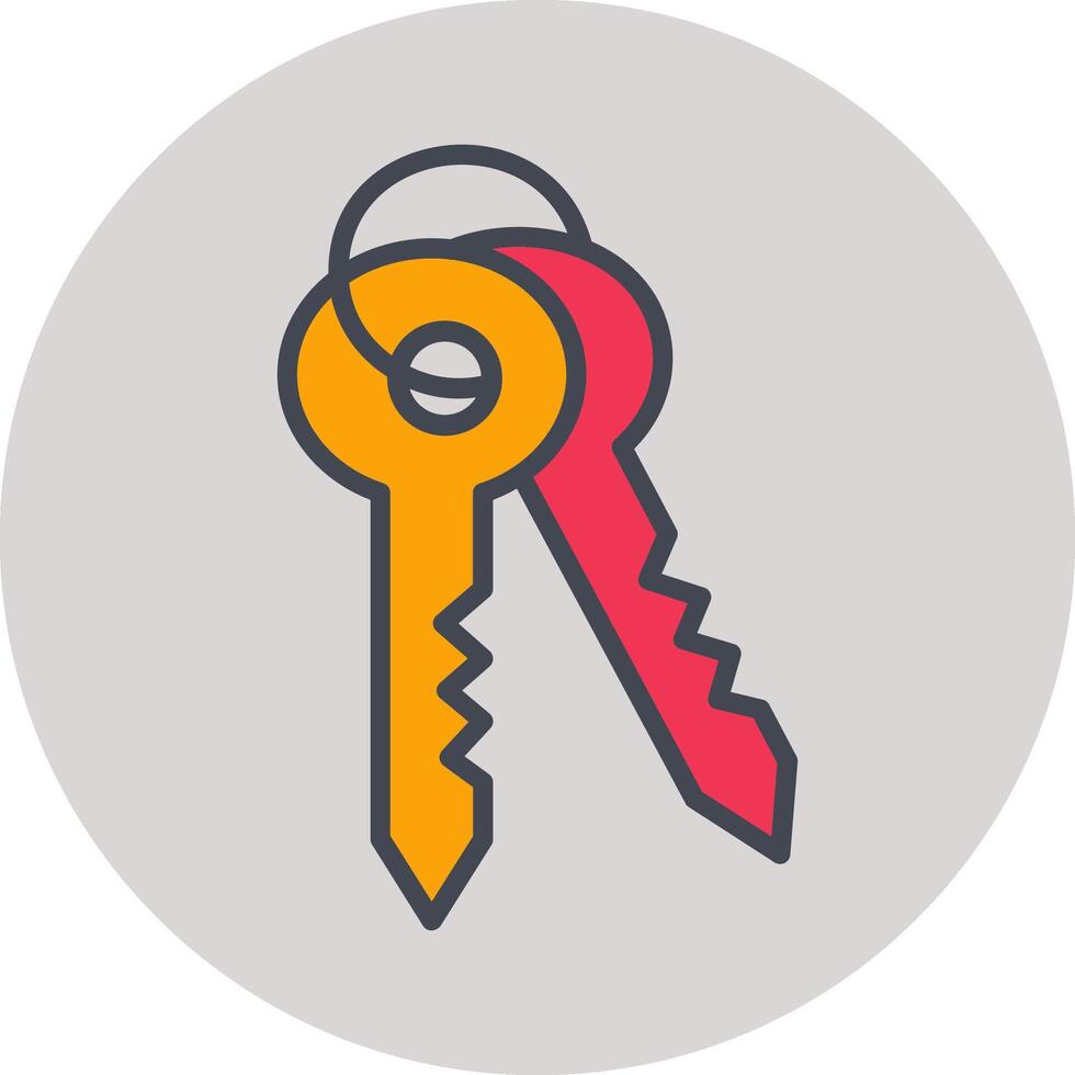 ícone de vetor de chave de casa