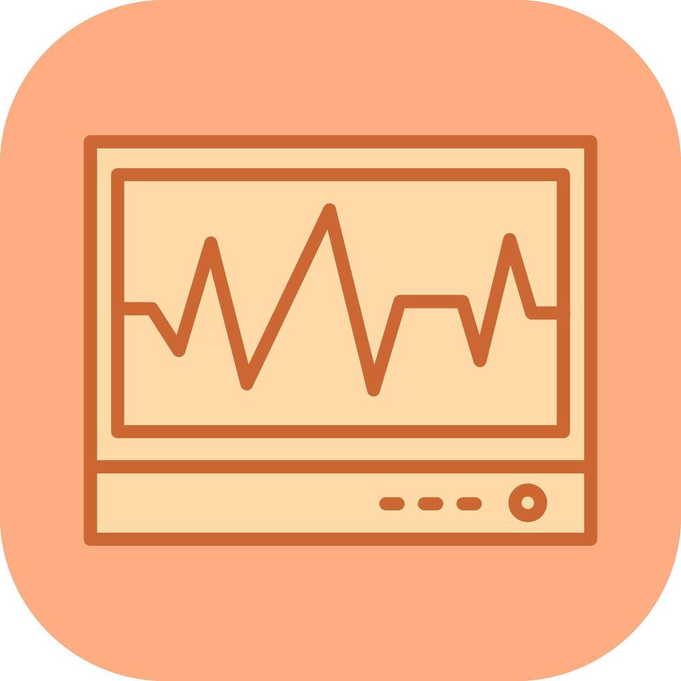 ecg vetor ícone