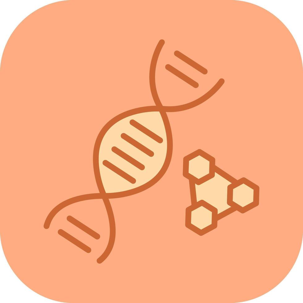 ícone de vetor de DNA