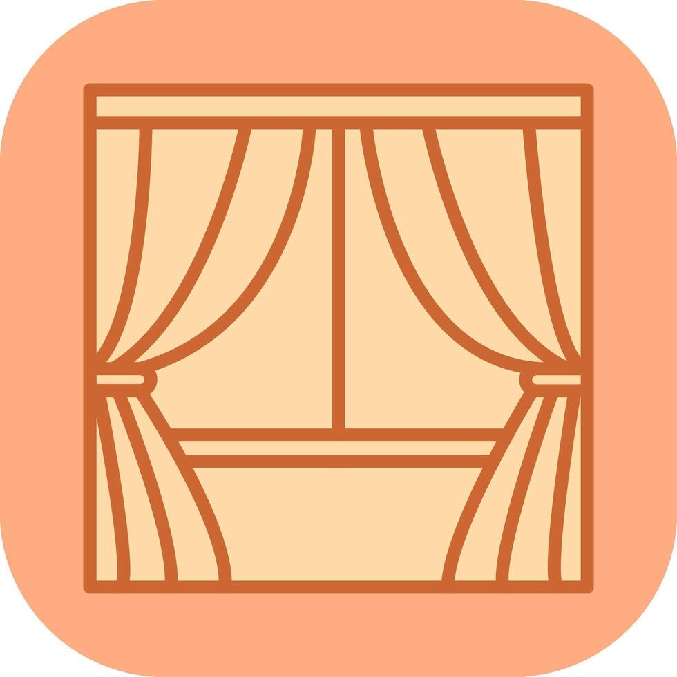 ícone de vetor de cortinas