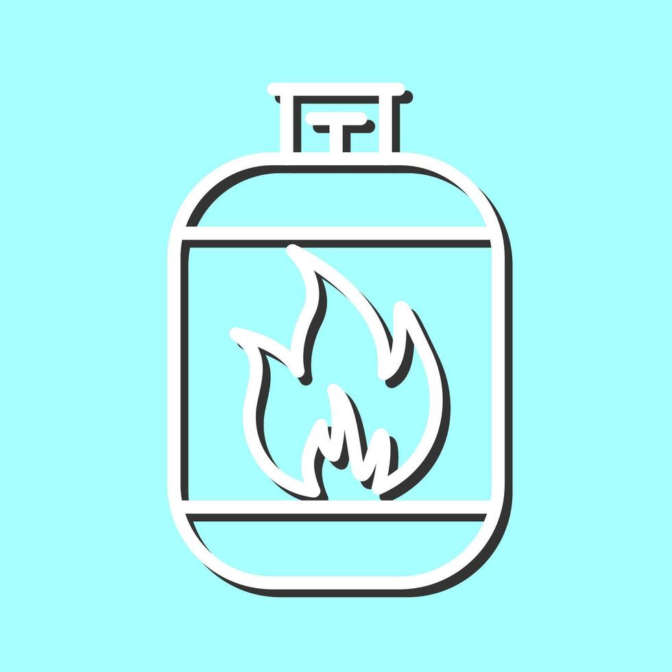 ícone de vetor de cilindro de gás